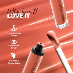 Inshine Liquid Suede Long Lasting Lip Color - 6 ml - Burgundy Affair 612 image 4