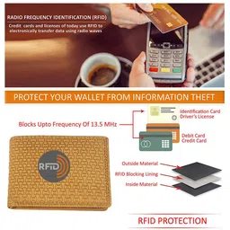 DOECRAFT Men Printed Leather Two Fold Wallet image 5