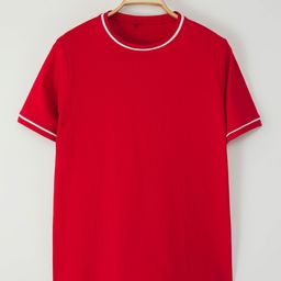 Trendyol Women Solid Round Neck Cotton T-shirt-picture-33
