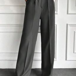 Next One Women Smart High-Rise Easy Wash Pleated Trousers-image-101