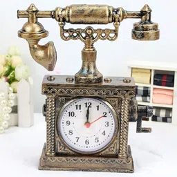 DEALSEVEN FASHION Bronze-Toned & White Vintage Alarm Clock-picture-34
