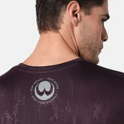 OLWEN Abstract Printed Crew Neck Anti Odour T-Shirt image 5