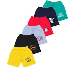 Swanker Pack of 6 Kids Printed Shorts-picture-55