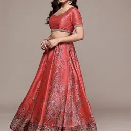 aarke Ritu Kumar Printed Lehenga & Blouse With Dupatta image 2