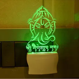 1ST TIME Red & Green Acrylic Traditional Abstract Shaped Shaped Wall Lamp image 4