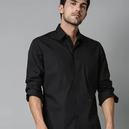 fubar Men Slim Fit Solid Spread Collar Casual Shirt image 3