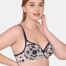 Tweens Flower Print Heavily Padded T-Shirt Bra image 5