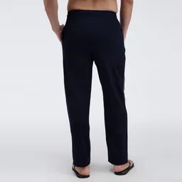 amul comfy Men Solid Dark Blue Track Pants image 3