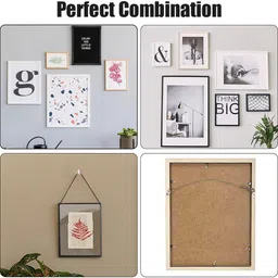 hasthip Hardwall Picture Hanging Kit 40PCS Wall Hangers for Photo Frames Art Paintings Plastic Coat Pack of 40 Hangers For Coat image 3