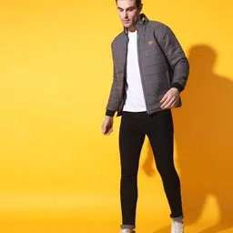 christy world Men Solid Padded Jacket image 5