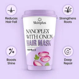 gleam soul Professional Onion Hair Therapy Mask for Dry, Damaged, and Weak Hair image 4