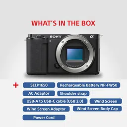SONY ZV-E10L Mirrorless Camera Body with 1650 mm Power Zoom Lens Vlog image 4
