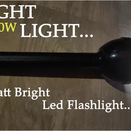 shoptric 70 Hi-Watt Rechargeable Battery For 1000 Meter Long Range Laser Led Bright Torch Light Table Lamp With 4 Modes: Press Once Bright Light, Press Twice Weak Light, Press Trice Night Light, Long Press Blinker Use For Home Outdoor Picnic Hiking Industrial & Agriculture Purpose 10 hrs Torch Emergency Light image 3