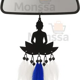 monssa BUDHHA FLOWER Car Hanging for Dashboard Rear View . (Pack of 1) Car Hanging Ornament image 2