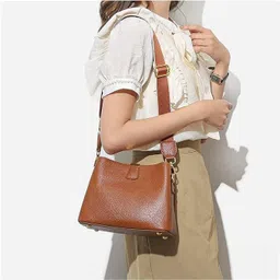 accomade Women Tan Shoulder Bag image 2