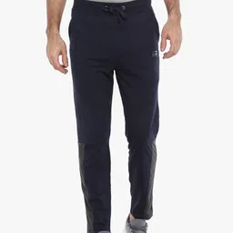 force nxt Super Combed Cotton Men Solid Dark Blue Track Pants-picture-12