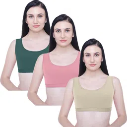 javeree Pack of 3 Women Everyday Non Padded Bra-picture-14