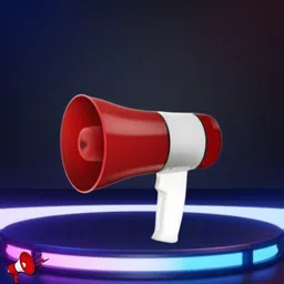 guggu Handheld Megaphone with Siren, Microphone & Rechargeable for Outdoor EventsB44 Megaphone Portable Megaphone Siren Loudspeaker Function &Long Battery BackupS44 Outdoor PA System-picture-21