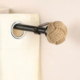 Brown Iron 84 - 144 Inches Expandable Curtain Rod with Accessories-image-34