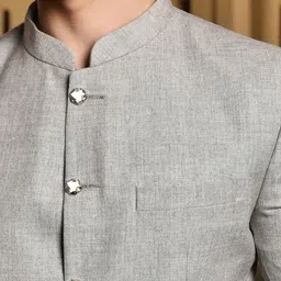 printindia PRINTCULTR Jodhpuri Long Sleeve Blazer image 5