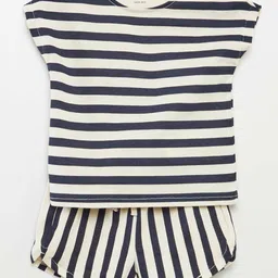KIABI Boys Striped T-shirt with Shorts-picture-35