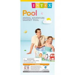 Intex Kids Blue & Red Printed Inflatable Baby Pool image 3