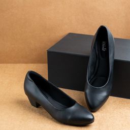 Inc 5 Pointed Toe Block Heel Pumps-picture-20