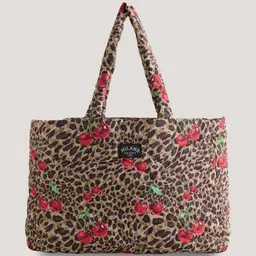 NEXT Animal Skin Print Tote Bag with Quilted Detail-picture-41