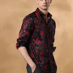 Aldeno Men Standard Printed Party Shirt image 4