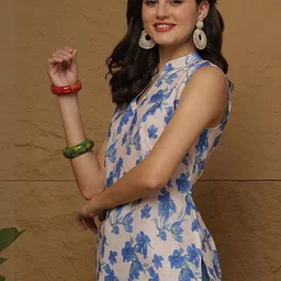 Anouk Rustic Ethnic Motifs Sleeveless Kurtis image 1