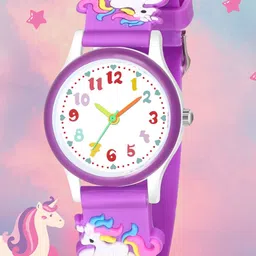 SWADESI STUFF Kids Dial & Straps Analogue Automatic Watch UNI PURPLE-picture-48