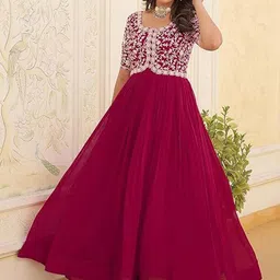 FoxDX Embroidered A-Line Midi Dress-picture-20