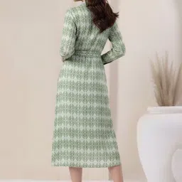 KALAMIR Print Shirt Midi Dress image 4