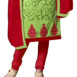 Maroosh Floral Embroidered Unstitched Dress Material image 3