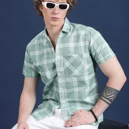 Voroxy Men Printed Cotton Casual Shirts-image-21