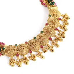 Peora Gold-Plated Stones & Beads-Studded Jewellery Set image 4
