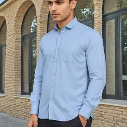 Moda Rapido Men Self Design Cotton Comfort Casual Shirts image 2