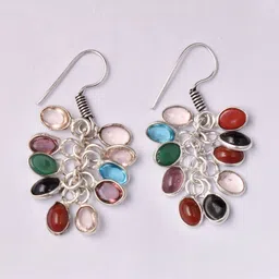 AAR Jewels Silver-Plated German Silver Quartz Drop Earrings-image-31