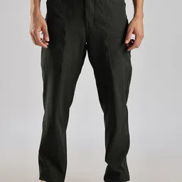 THE BEETEL HOUSE Men Relaxed Fit Structured Adventure Cargos Trousers-picture-11