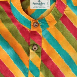 Peekaaboo Kids Boys Printed Regular Pure Cotton Kurta with Pyjamas image 3