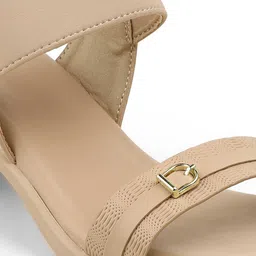 PEPPER Women Solid Block Heel Sandals image 3