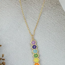 Threads & Beads Multi Gold-Plated Brass Necklace image 2