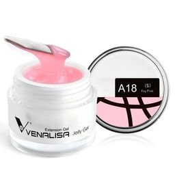 VENALISA UV Sculpture Nail Extension Hard Jelly Builder Gel - 15 ml - Fog Pink A18 (S)-picture-16