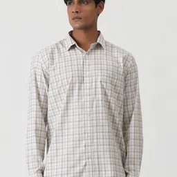 Greenfibre Men Opaque Checked Casual Shirt-picture-19
