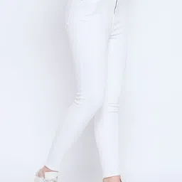 Madame Women Cotton Skinny Fit Slash Knee Casual Jeans image 2