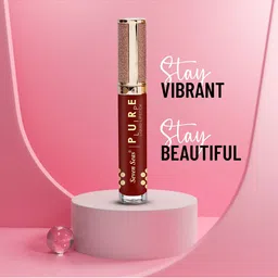 Seven Seas Pure Highly Pigmented, Long Lasting & Smudge proof Liquid Lipstick- Scarlet-7ml image 5