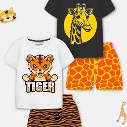 YK X Trampoline Unisex Kids Printed T-shirt with Shorts-picture-33