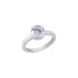 GenZcomplex Silver-Plated Brass Zircon Finger Ring-picture-39