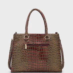 Caprese Animal Textured Structured Handheld Bag image 3