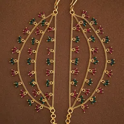 Kushal's Fashion Jewellery Women Ethnic Antique Embellished Matil-image-30